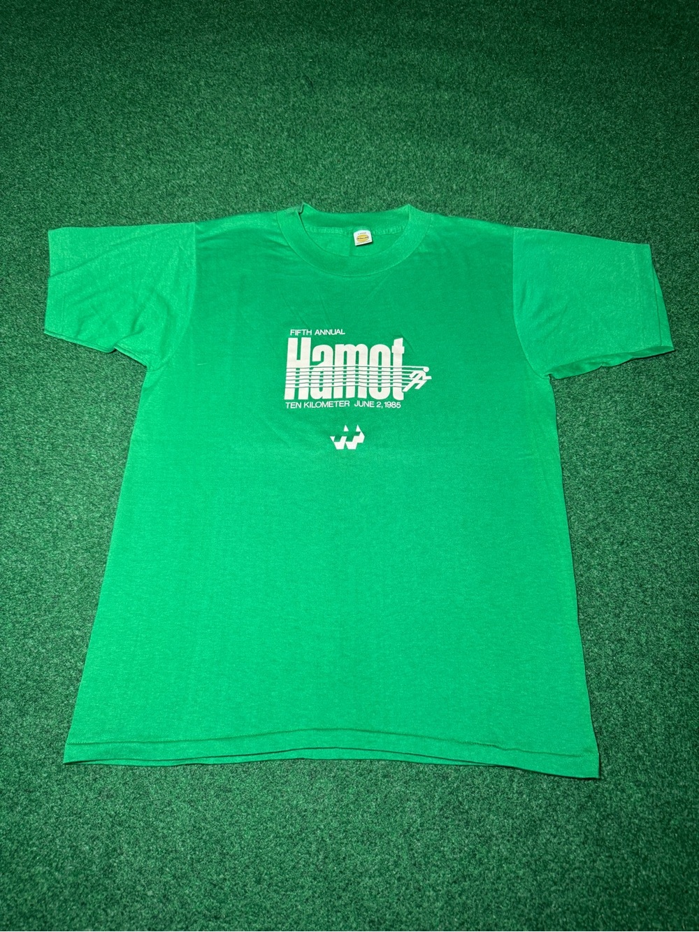 Hamot 10k Vintage T Shirt 80s Cross Country Running M/L 19x26 Retro Run Shirt